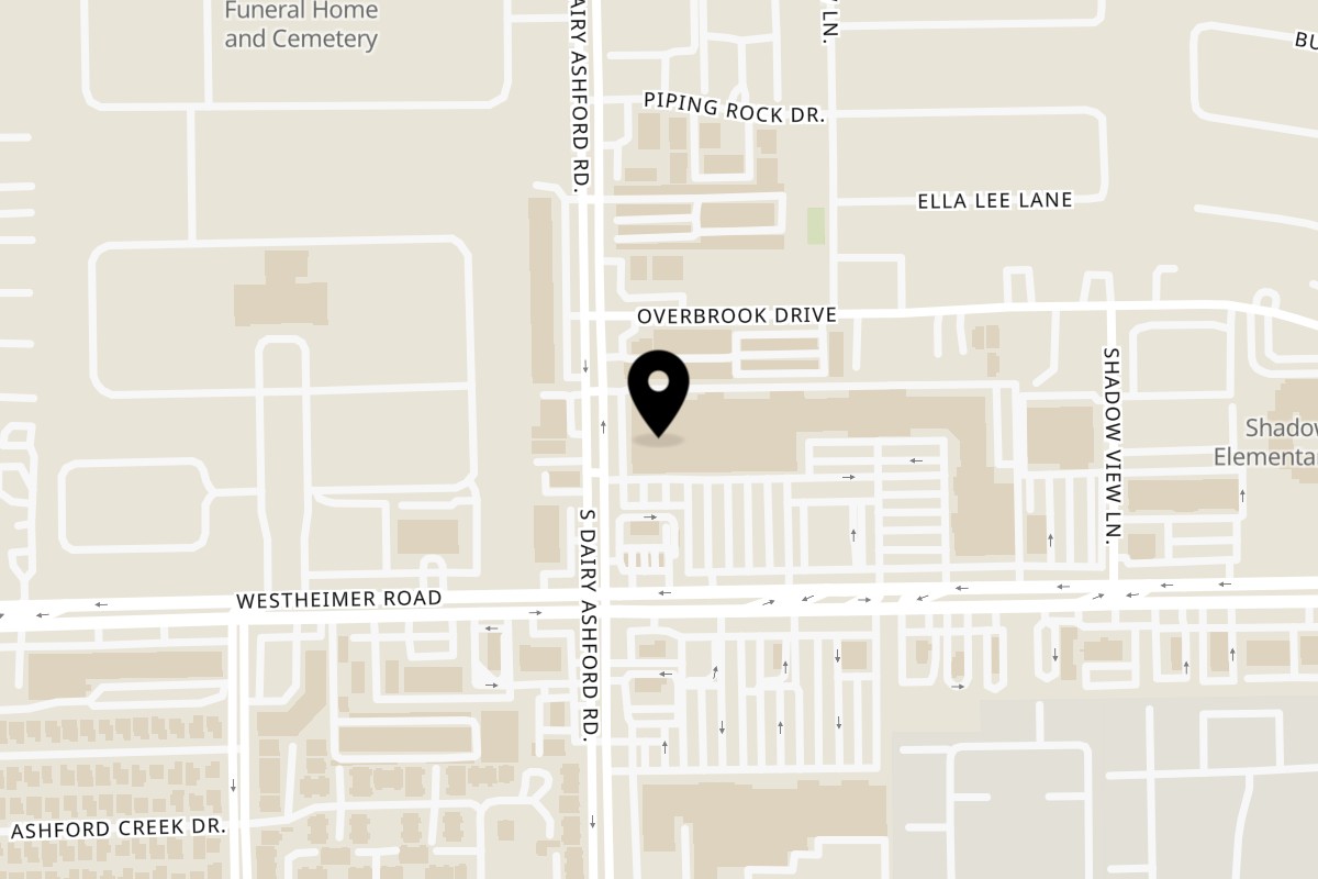 Map showing the location of DaDam Crab on 2575 S Dairy Ashford Rd A in Houston
